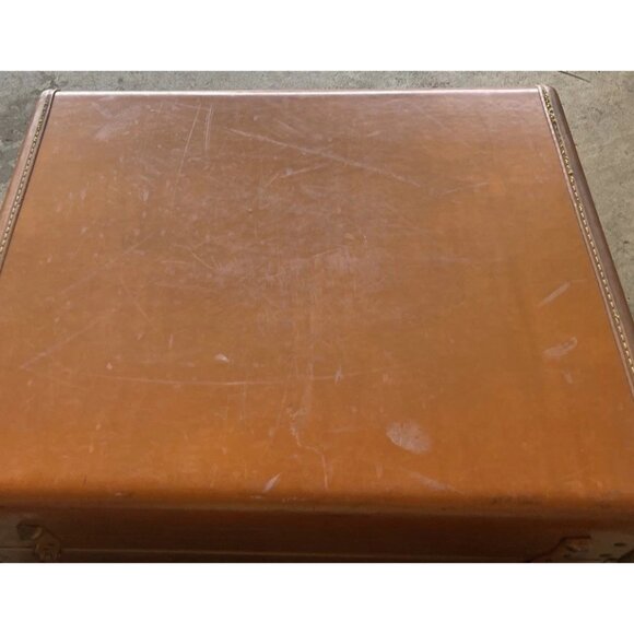 Samsonite Vintage Streamlite Suitcases Luggage Solid Brown 1950s RARE Style 4651 - Picture 15 of 16